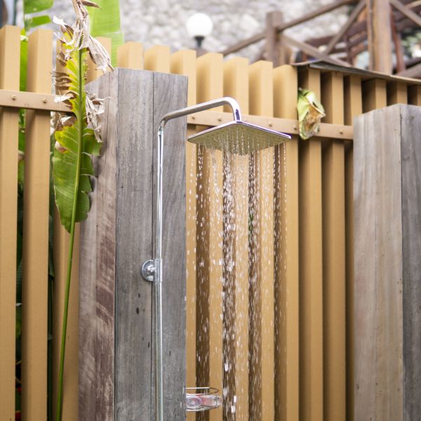 Outdoor Shower Plumbing in Galveston