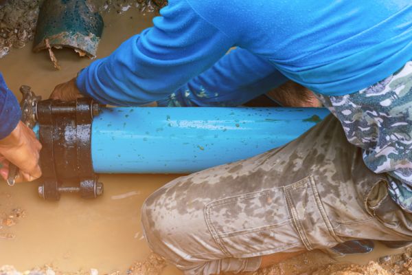 Underground Water Line Repair in Galveston